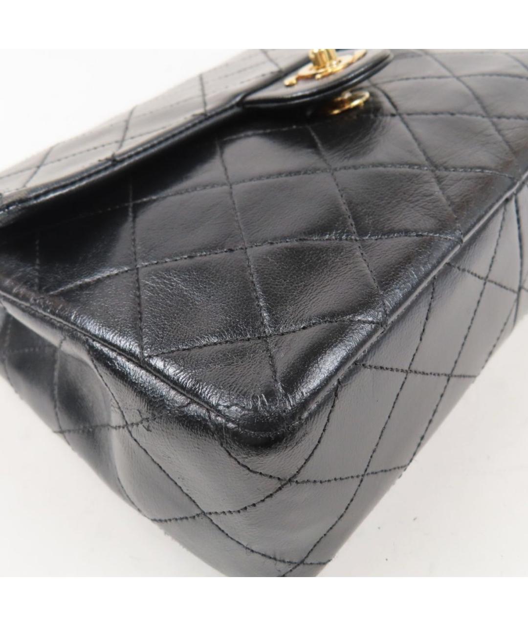 CHANEL Черная кожаная сумка через плечо, фото 4