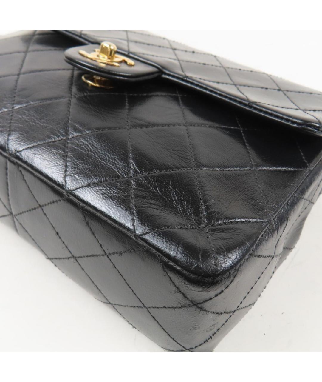 CHANEL Черная кожаная сумка через плечо, фото 3