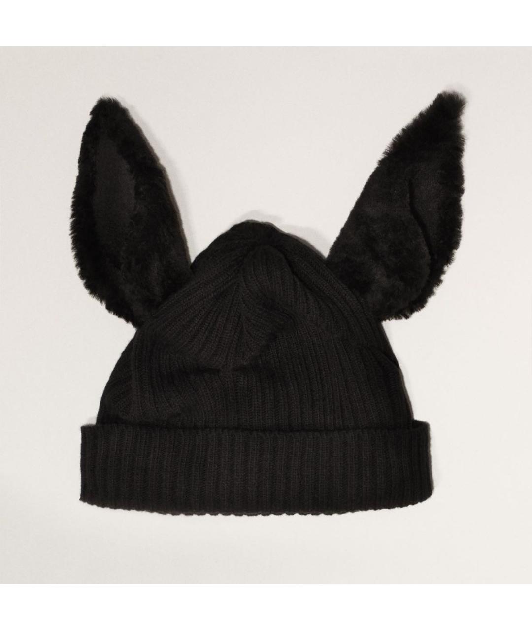 BURBERRY Черная шерстяная шапка, фото 5