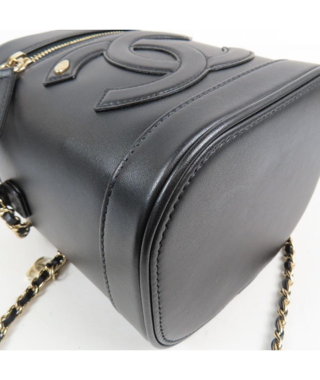 CHANEL Черная кожаная сумка через плечо, фото 4