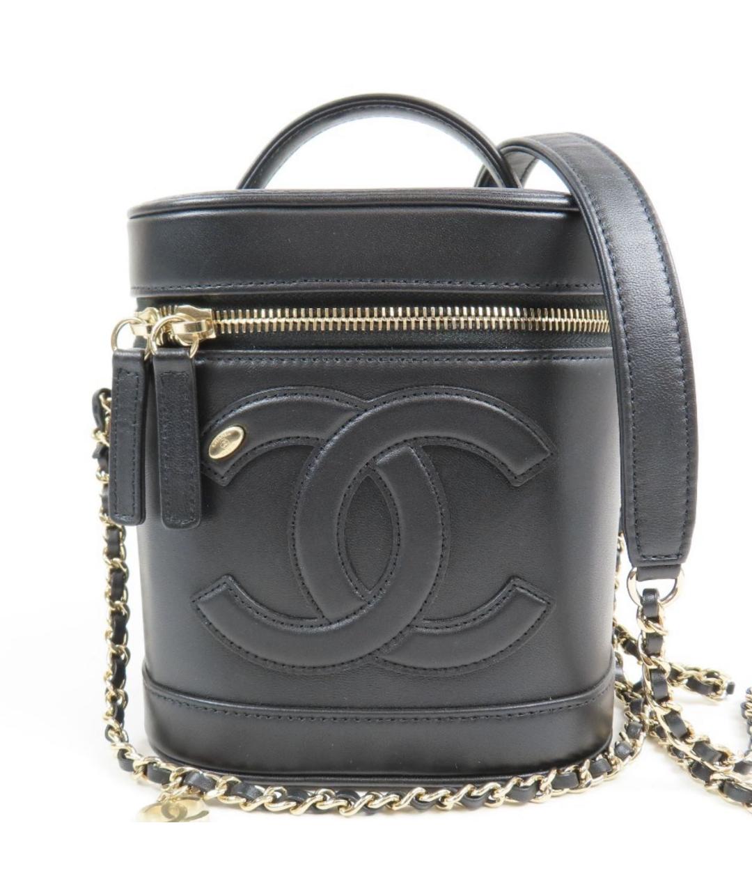 CHANEL Черная кожаная сумка через плечо, фото 9