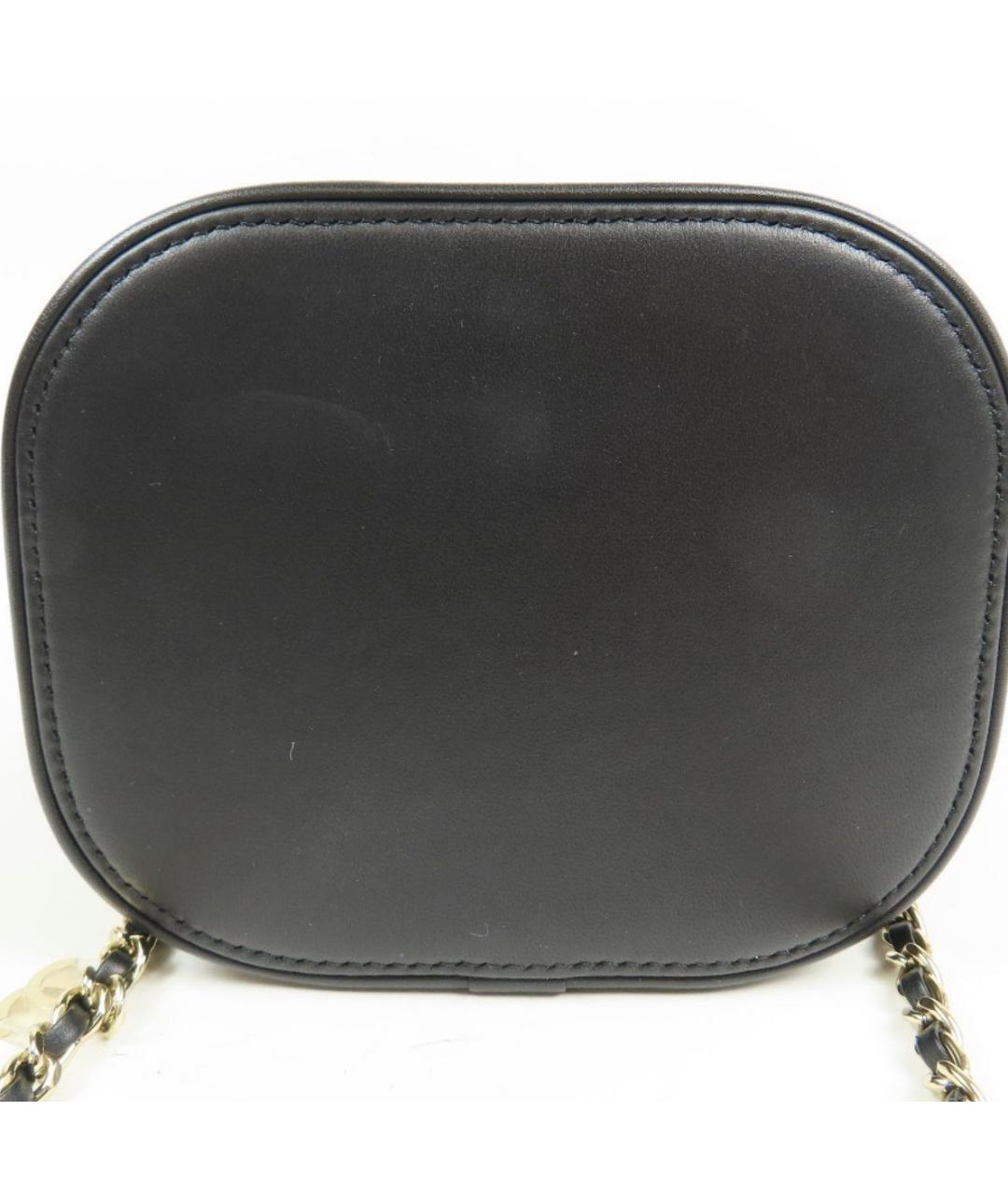 CHANEL Черная кожаная сумка через плечо, фото 5