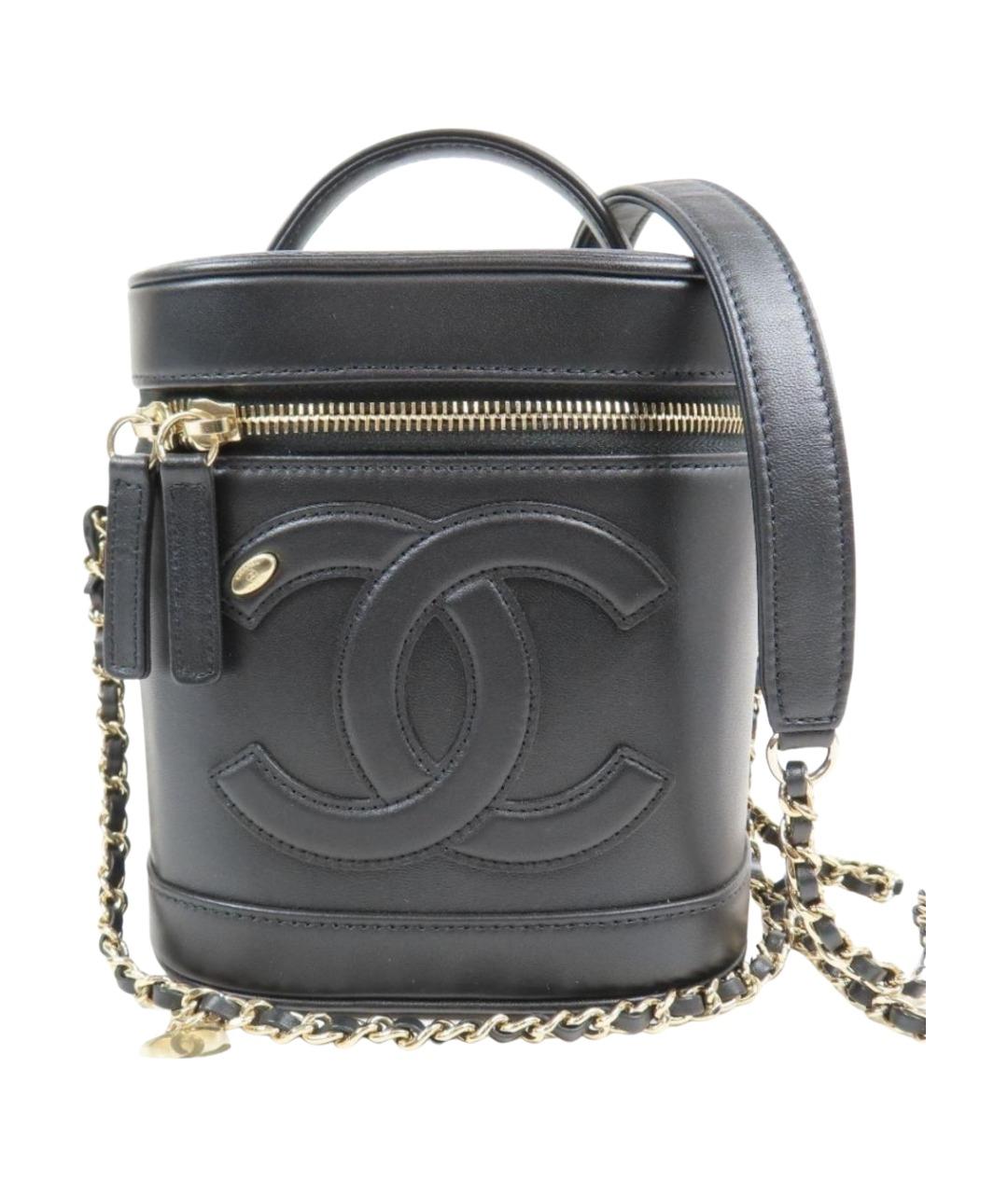 CHANEL Черная кожаная сумка через плечо, фото 1