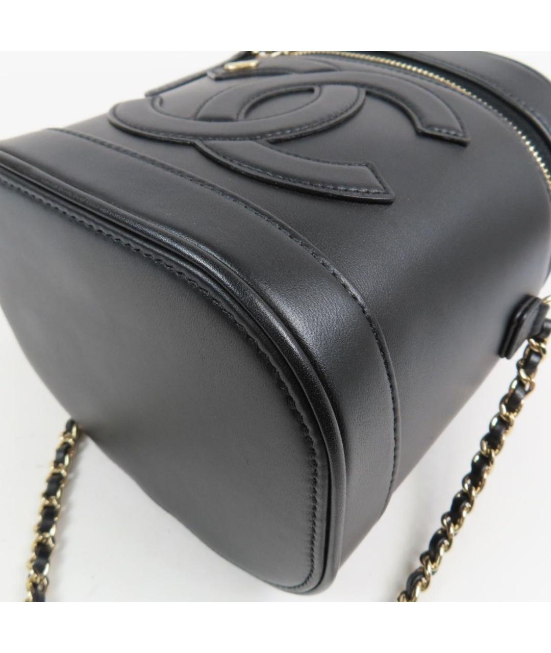 CHANEL Черная кожаная сумка через плечо, фото 3