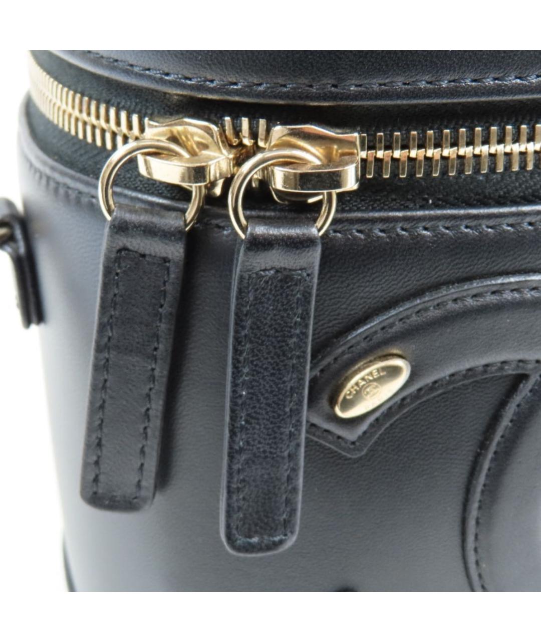 CHANEL Черная кожаная сумка через плечо, фото 7