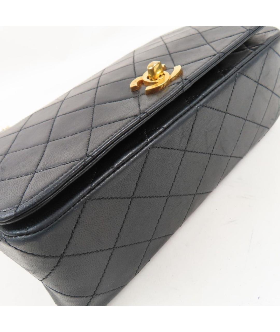 CHANEL Черная кожаная сумка через плечо, фото 5