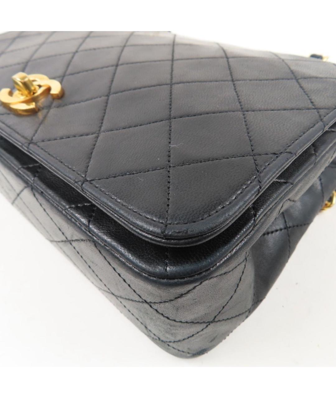 CHANEL Черная кожаная сумка через плечо, фото 3