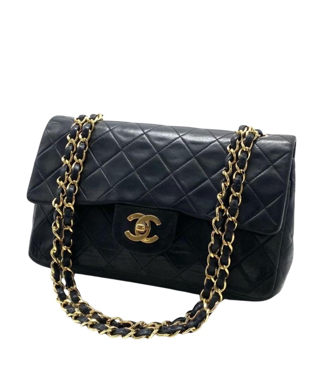 CHANEL Черная кожаная сумка через плечо, фото 2