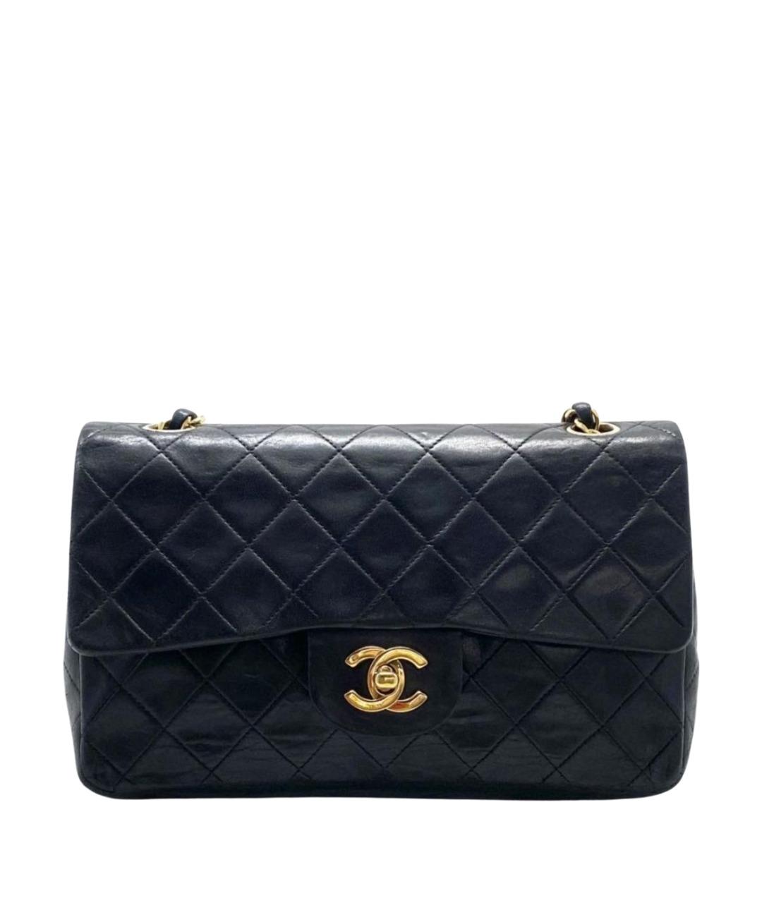 CHANEL Черная кожаная сумка через плечо, фото 1