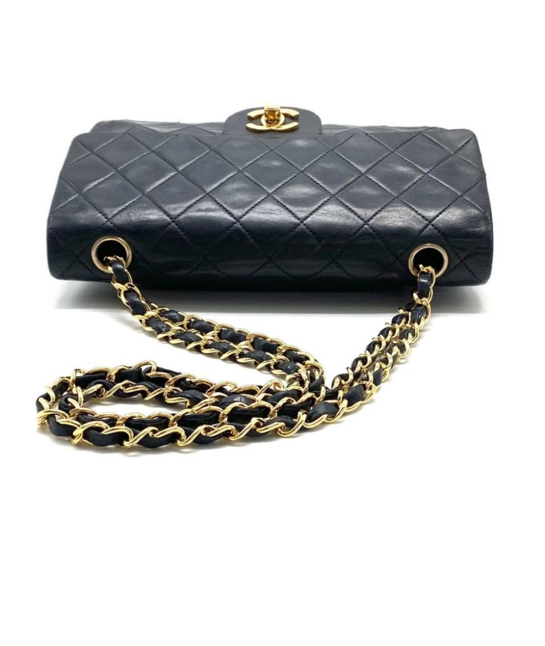 CHANEL Черная кожаная сумка через плечо, фото 6