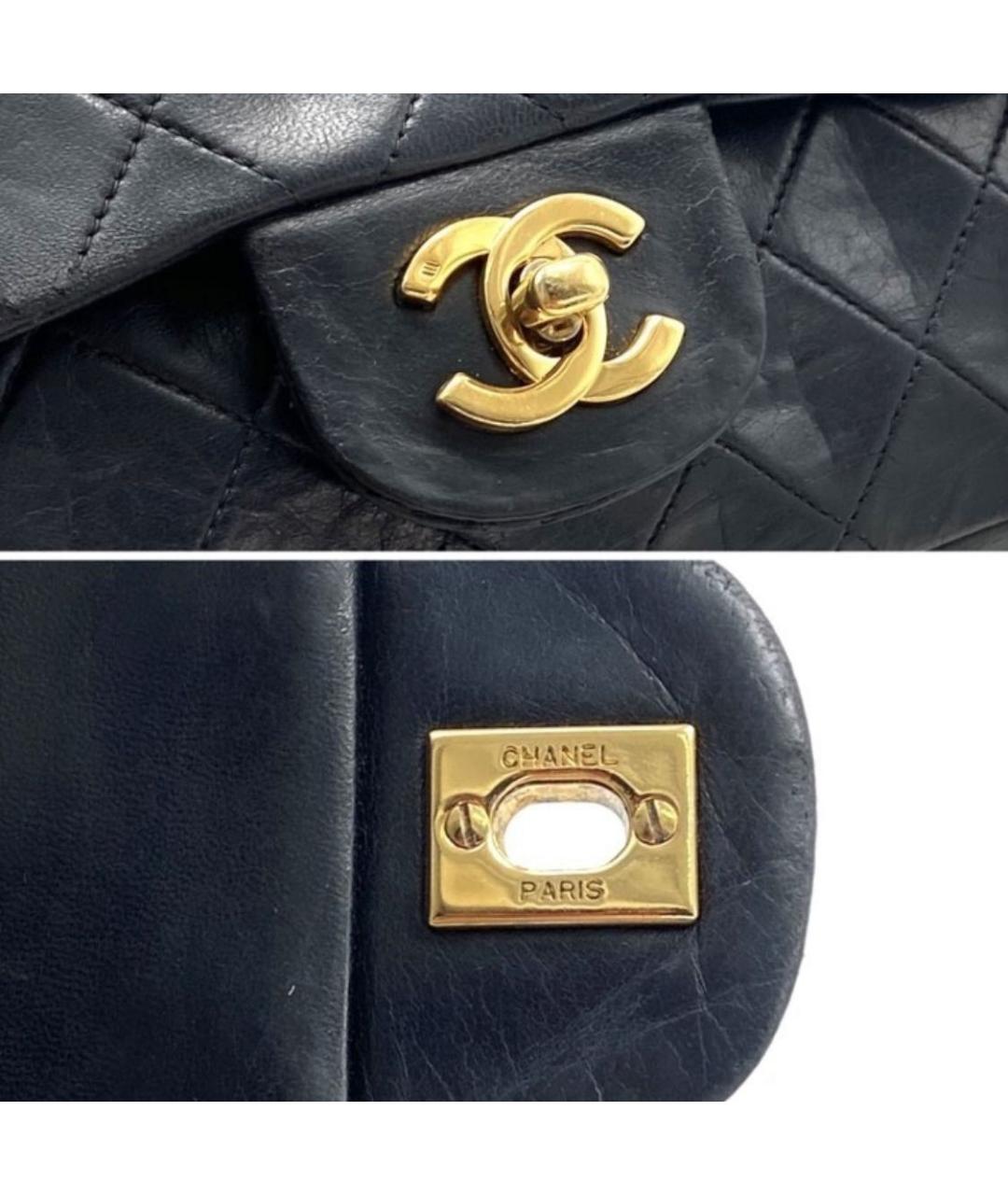 CHANEL Черная кожаная сумка через плечо, фото 7