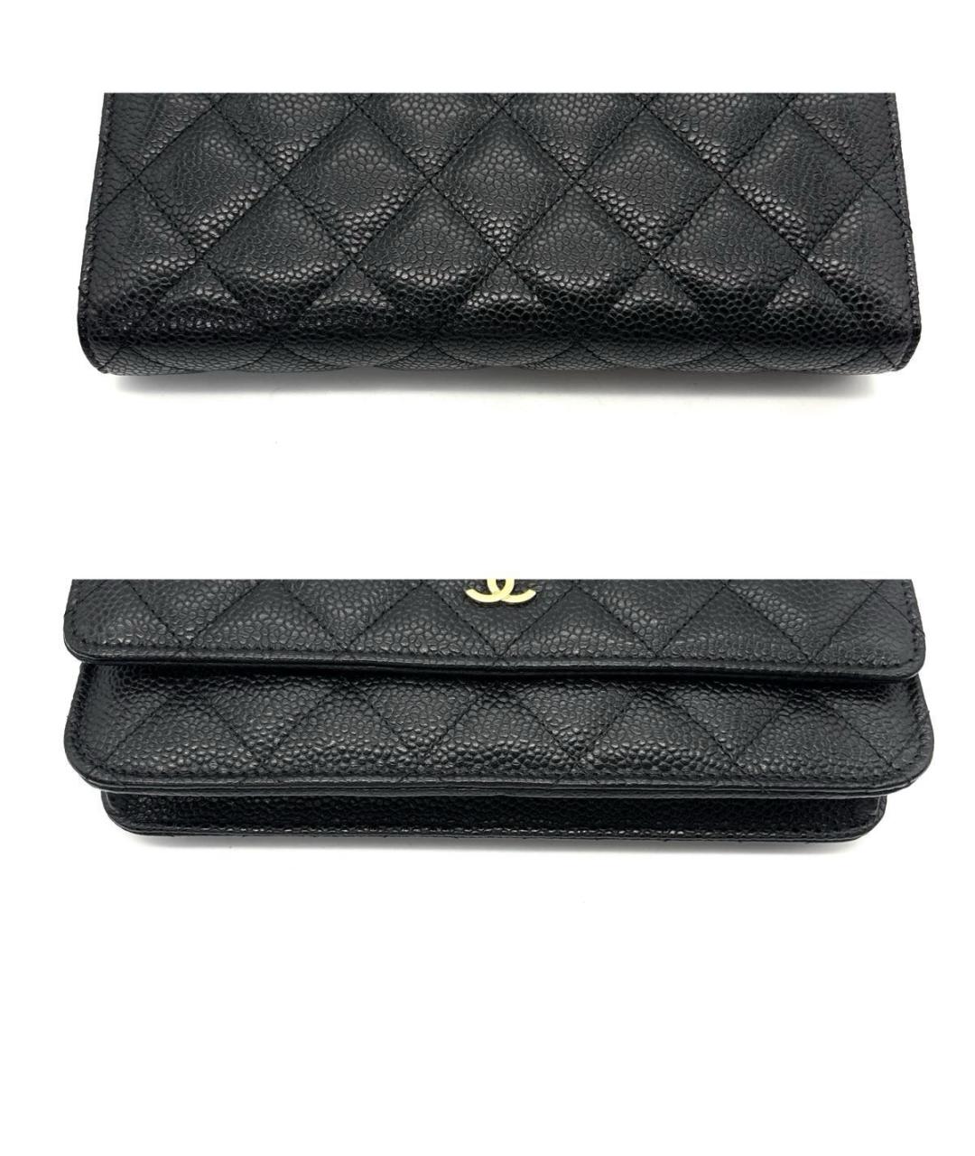 CHANEL Черная кожаная сумка через плечо, фото 2