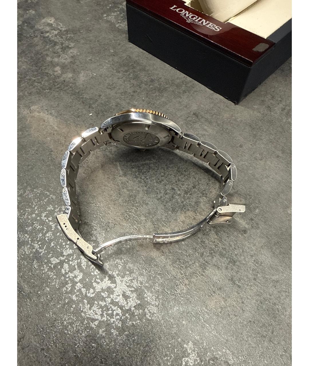 LONGINES Золотые стальные часы, фото 2