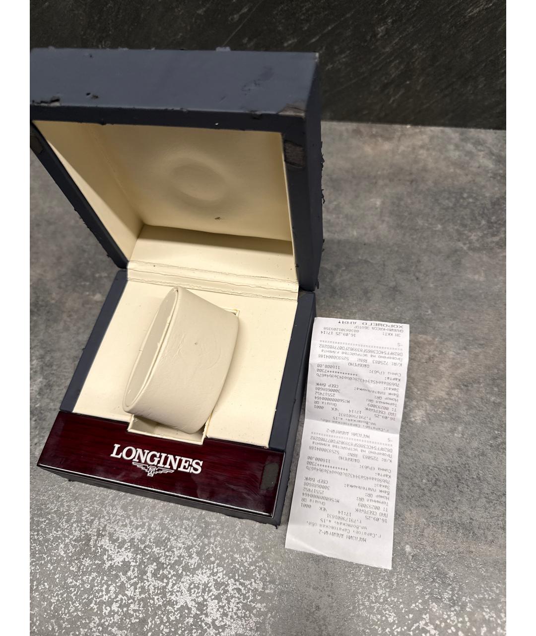 LONGINES Золотые стальные часы, фото 4