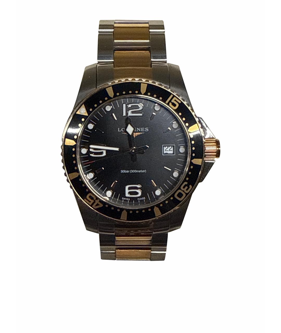 LONGINES Золотые стальные часы, фото 1