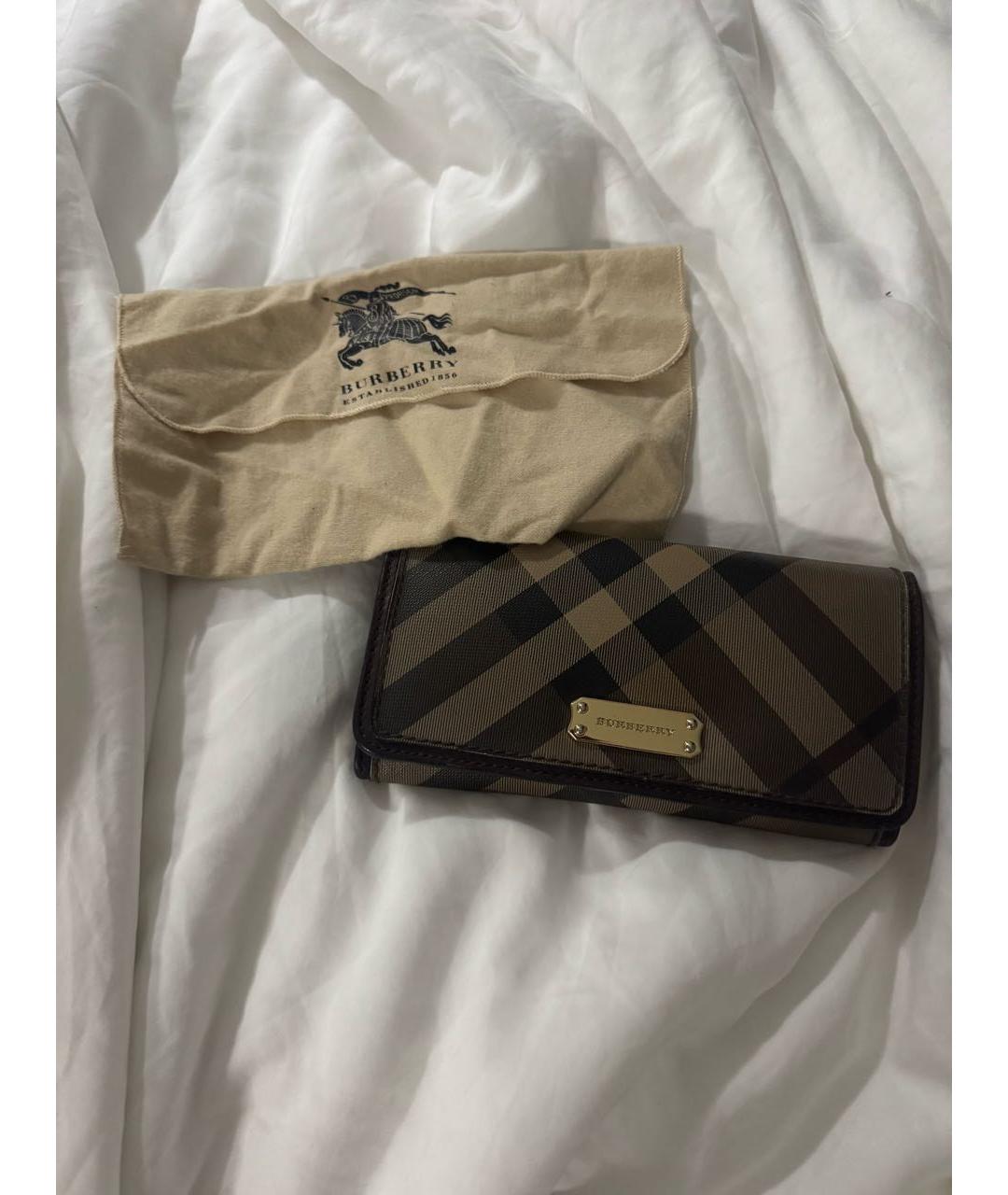 BURBERRY Коричневый кошелек, фото 2