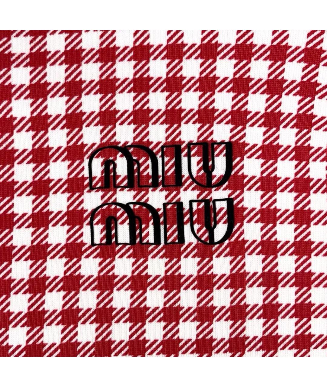 MIU MIU Красный хлопковый джемпер / свитер, фото 5