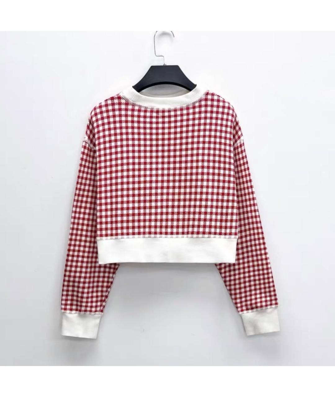 MIU MIU Красный хлопковый джемпер / свитер, фото 3