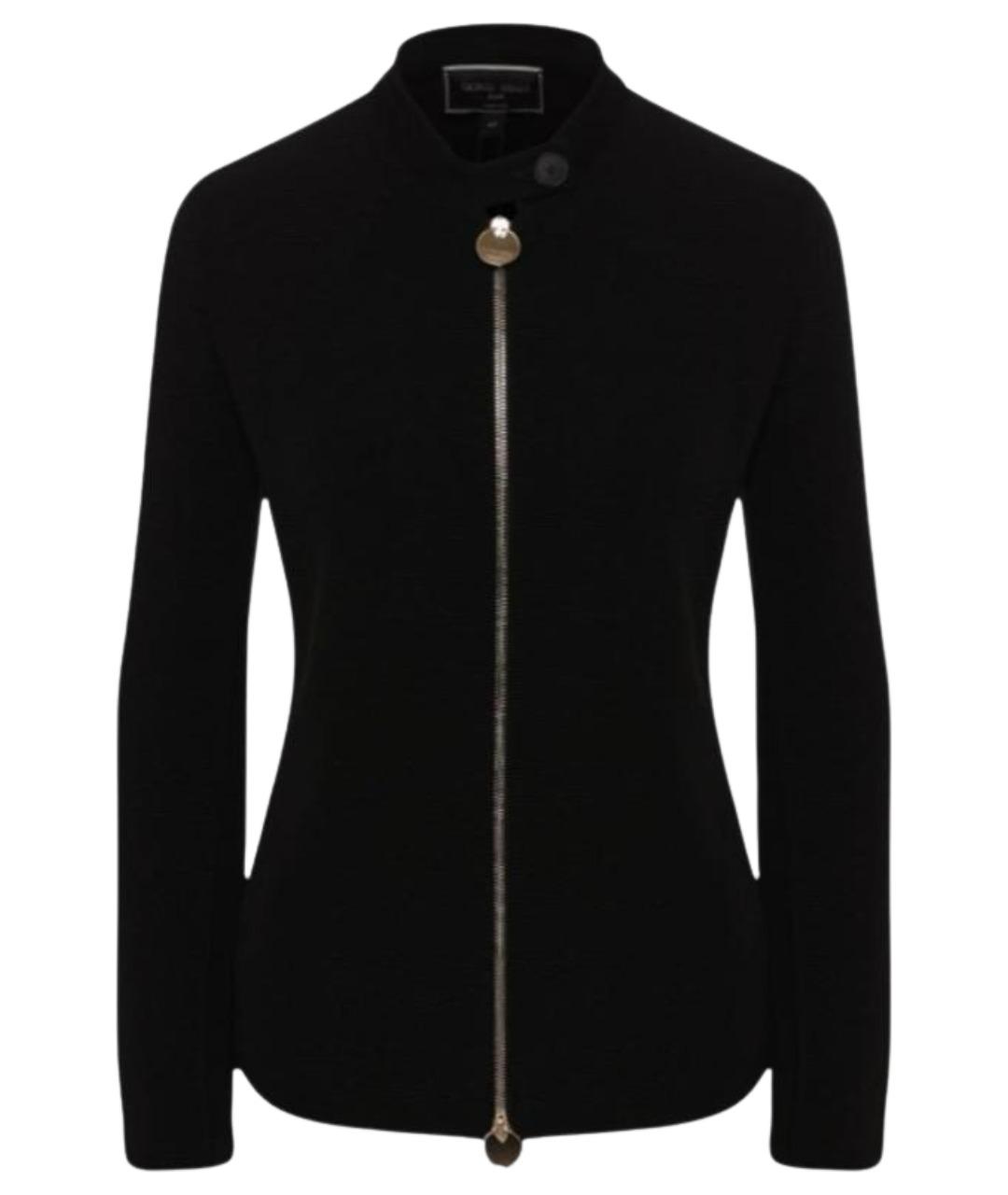 GIORGIO ARMANI Черный вискозный кардиган, фото 7