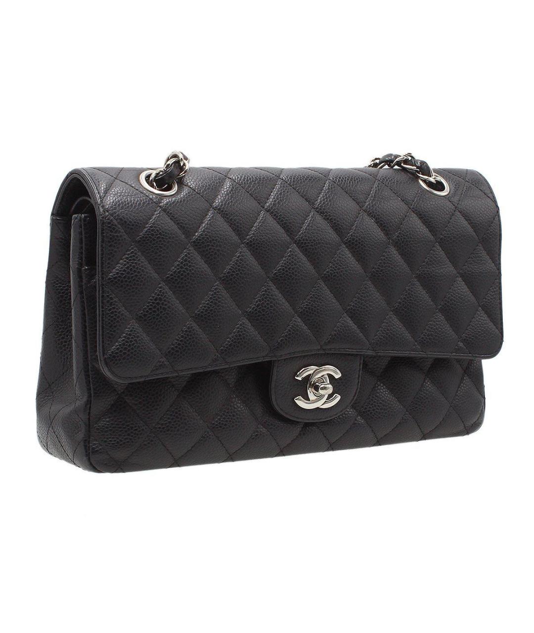 CHANEL Черная кожаная сумка через плечо, фото 2