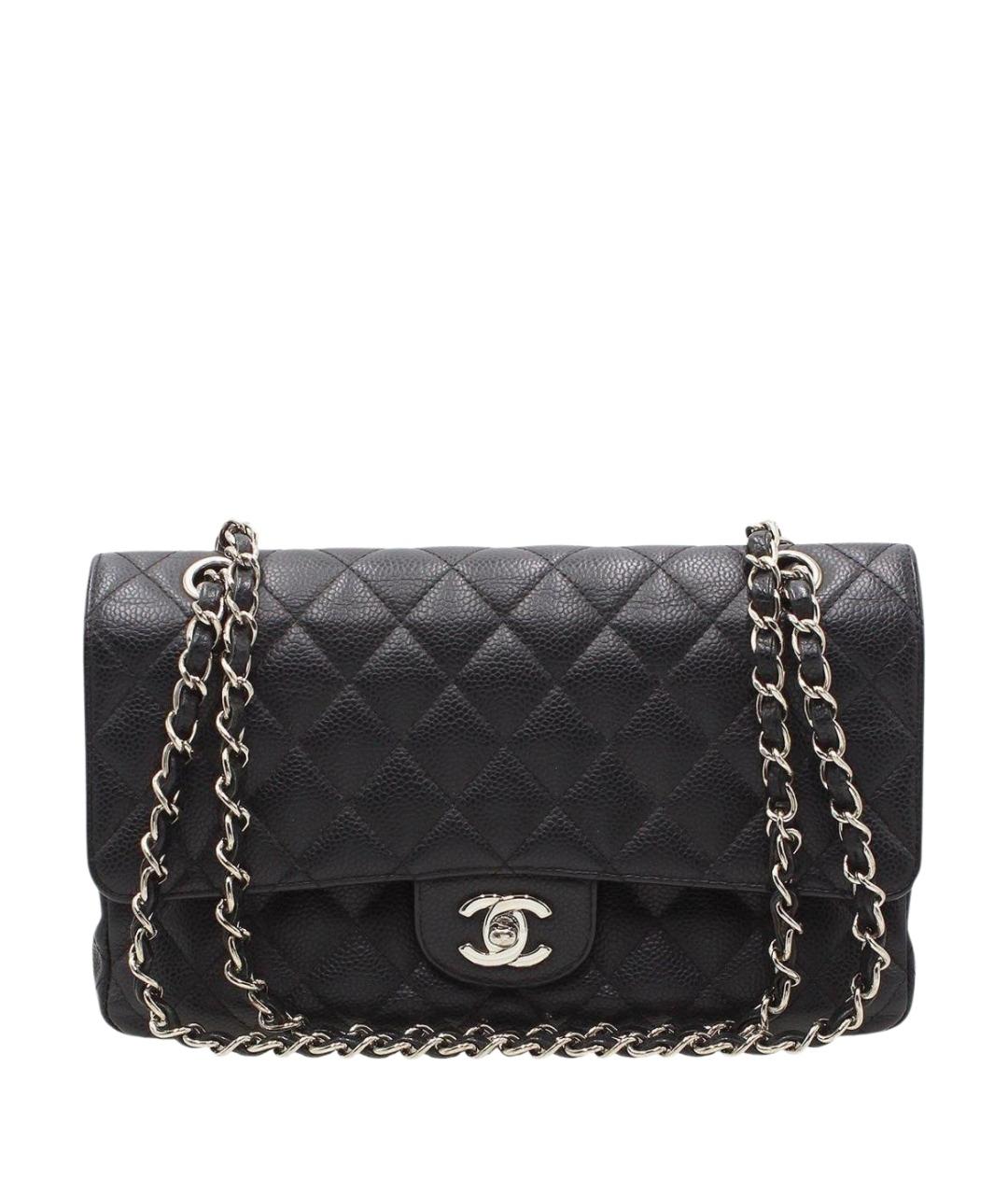 CHANEL Черная кожаная сумка через плечо, фото 1