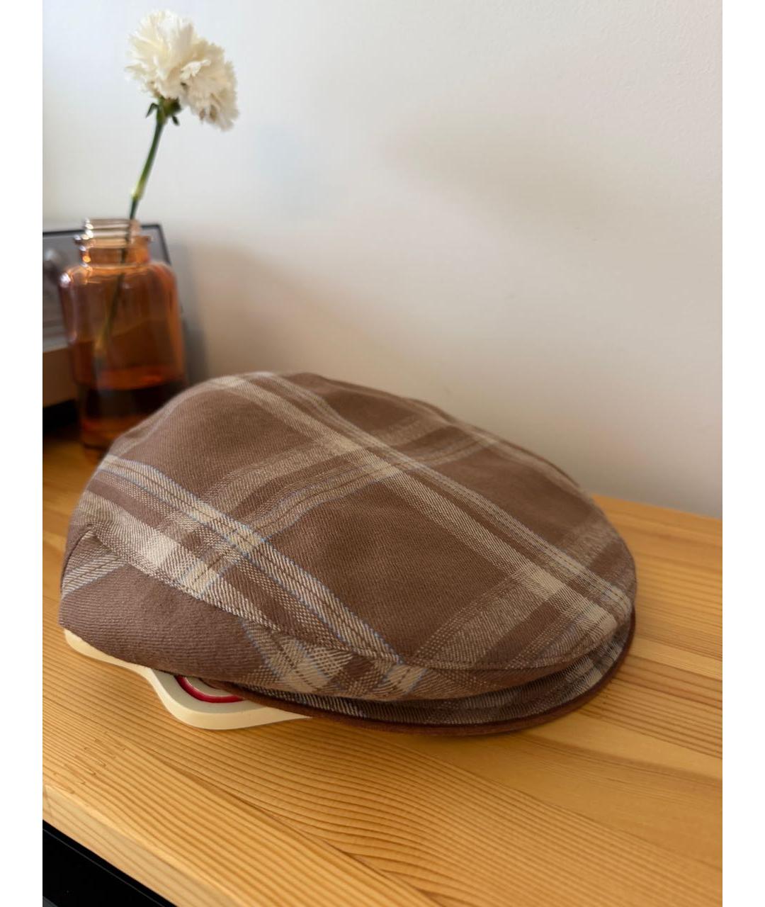 CHRISTIAN DIOR Коричневая шерстяная кепка, фото 3