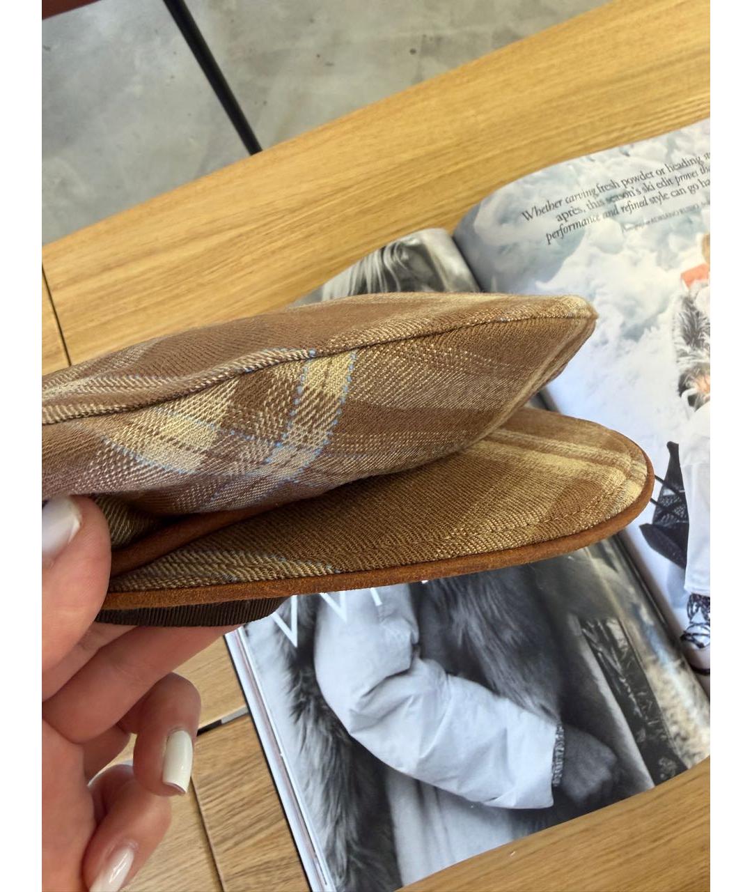 CHRISTIAN DIOR Коричневая шерстяная кепка, фото 5