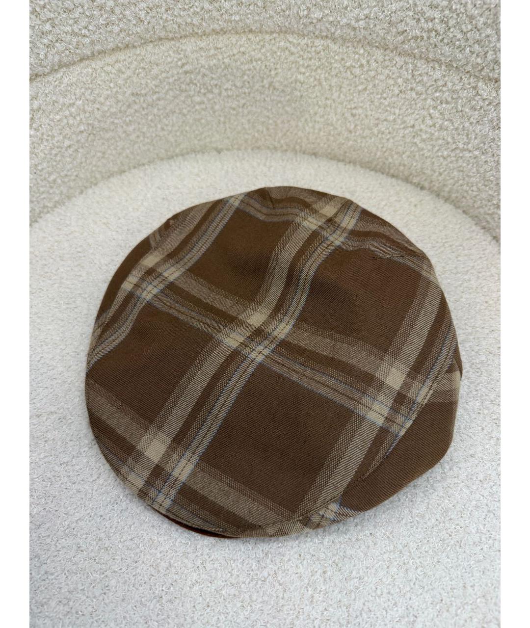 CHRISTIAN DIOR Коричневая шерстяная кепка, фото 6