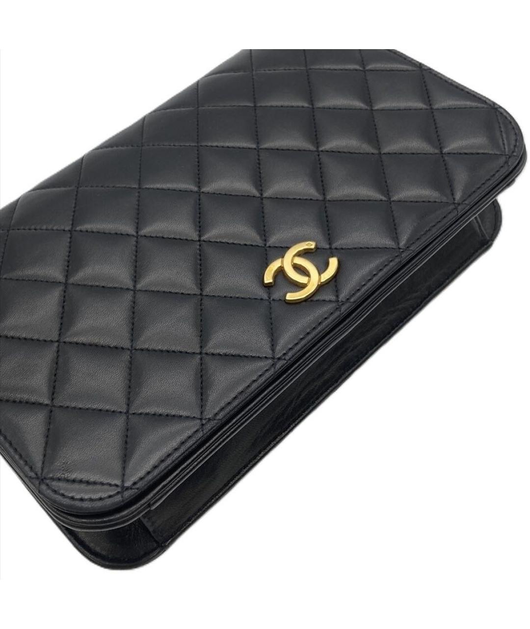 CHANEL Черная кожаная сумка через плечо, фото 5