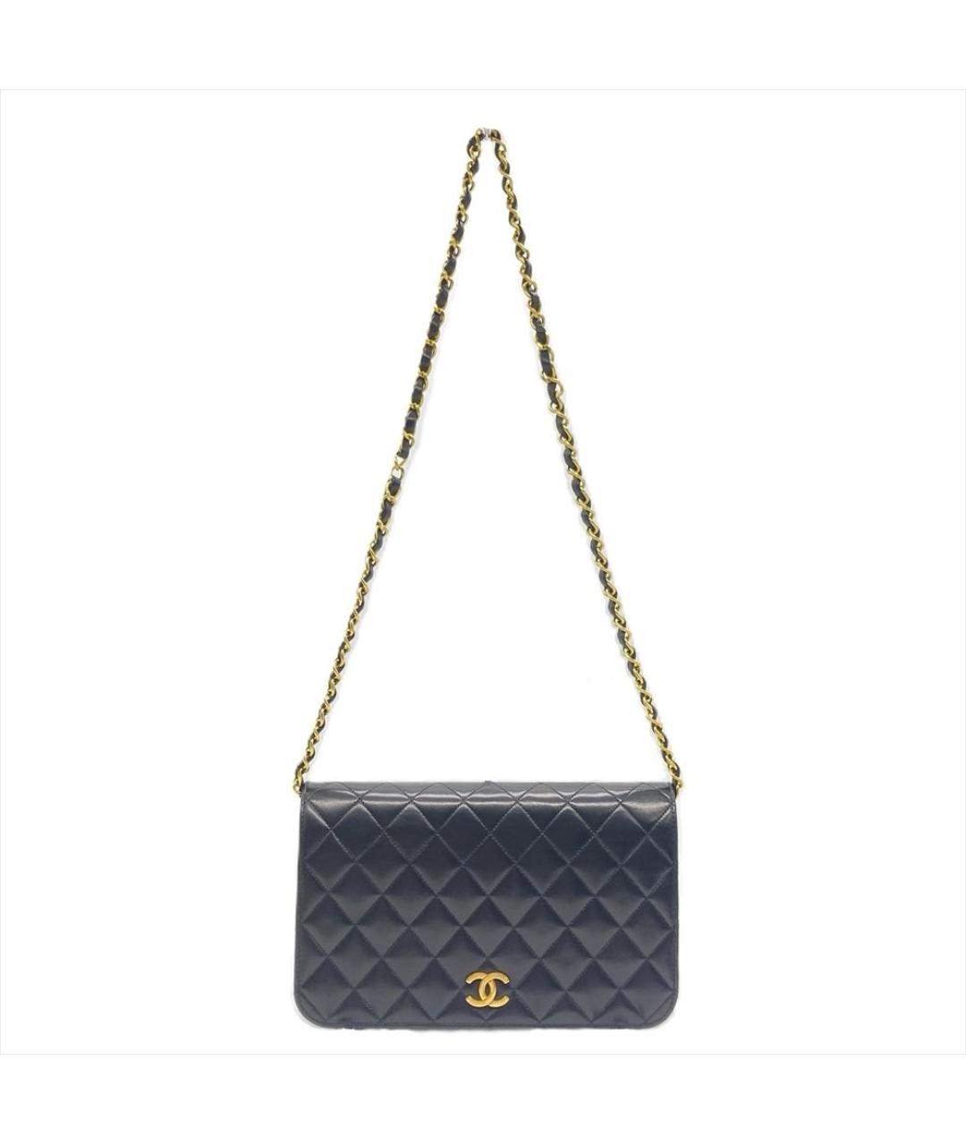 CHANEL Черная кожаная сумка через плечо, фото 6