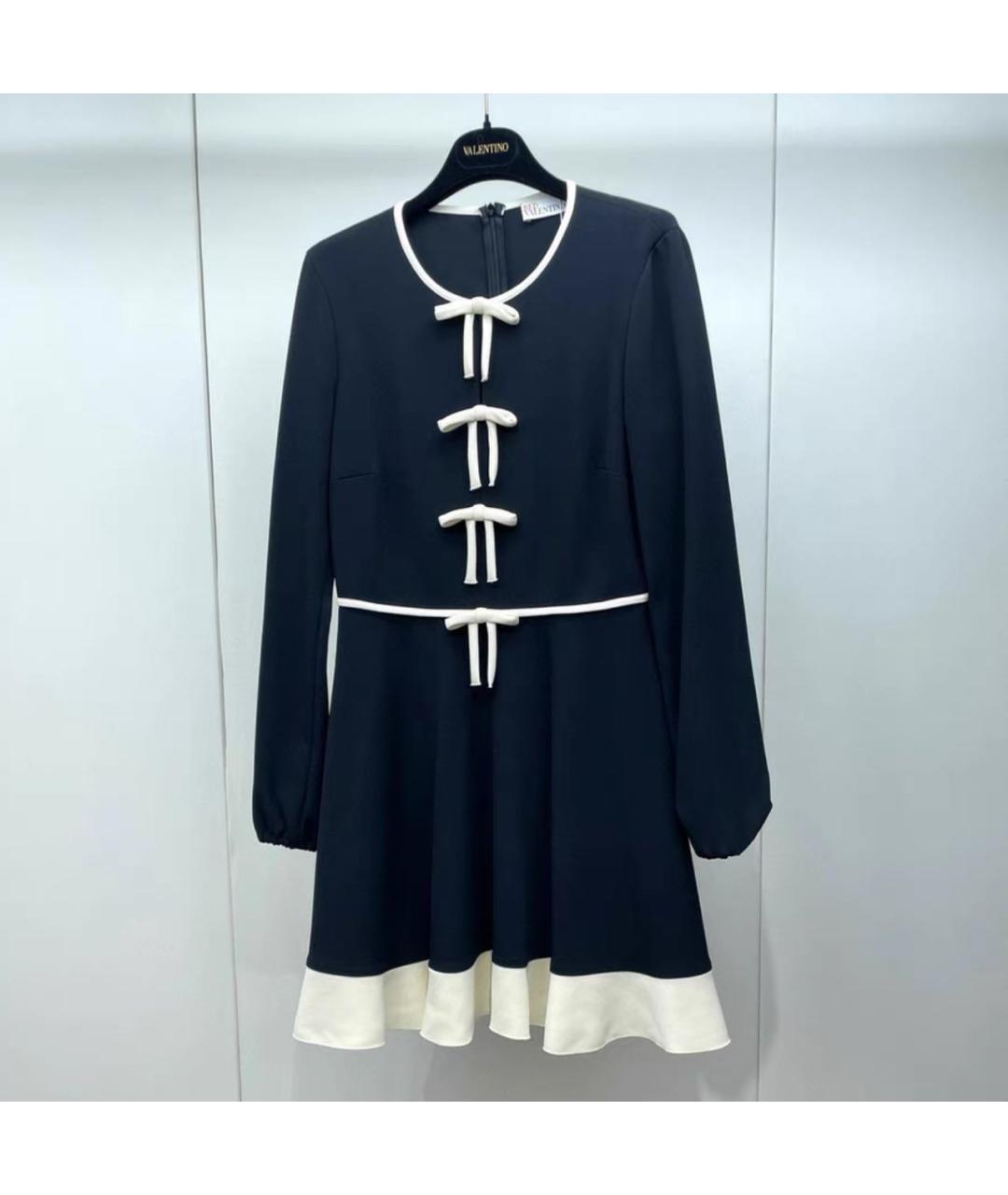 RED VALENTINO Темно-синее повседневное платье, фото 3