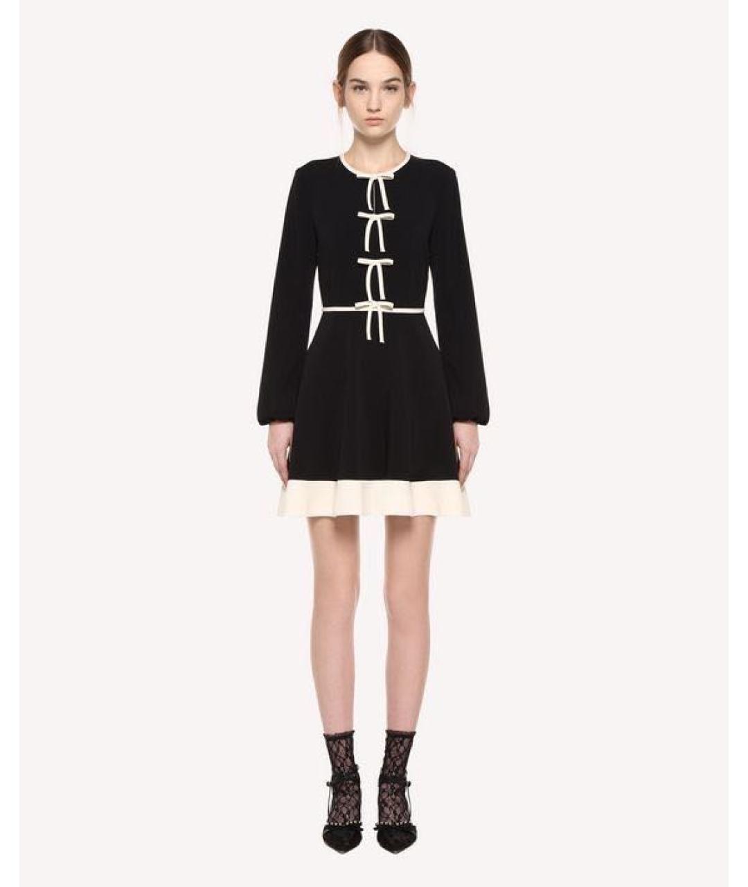 RED VALENTINO Темно-синее повседневное платье, фото 2