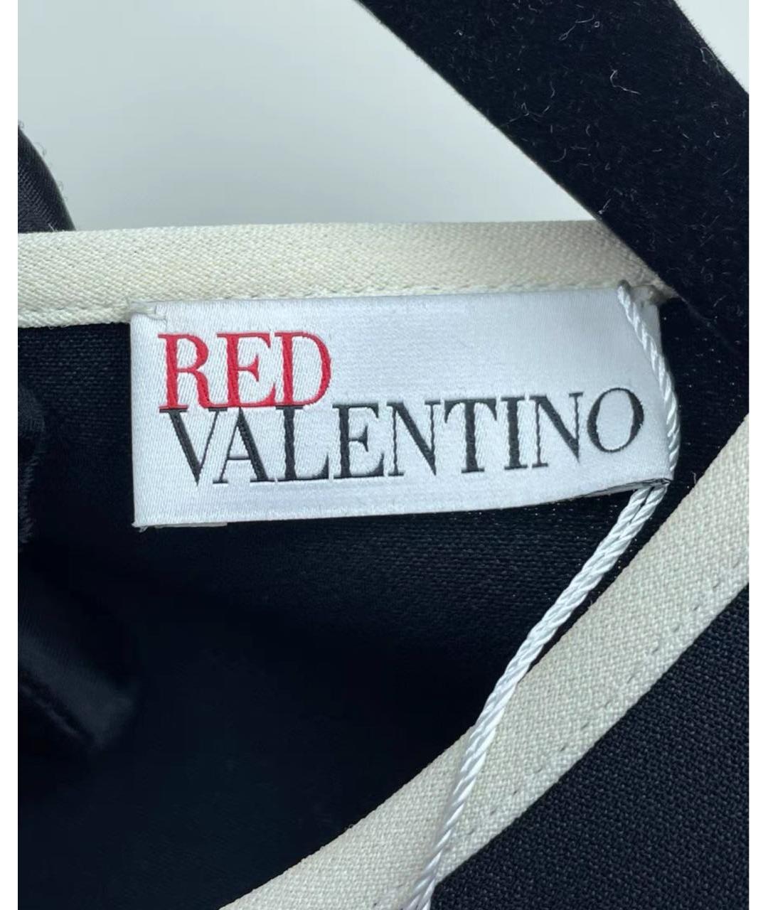 RED VALENTINO Темно-синее повседневное платье, фото 7