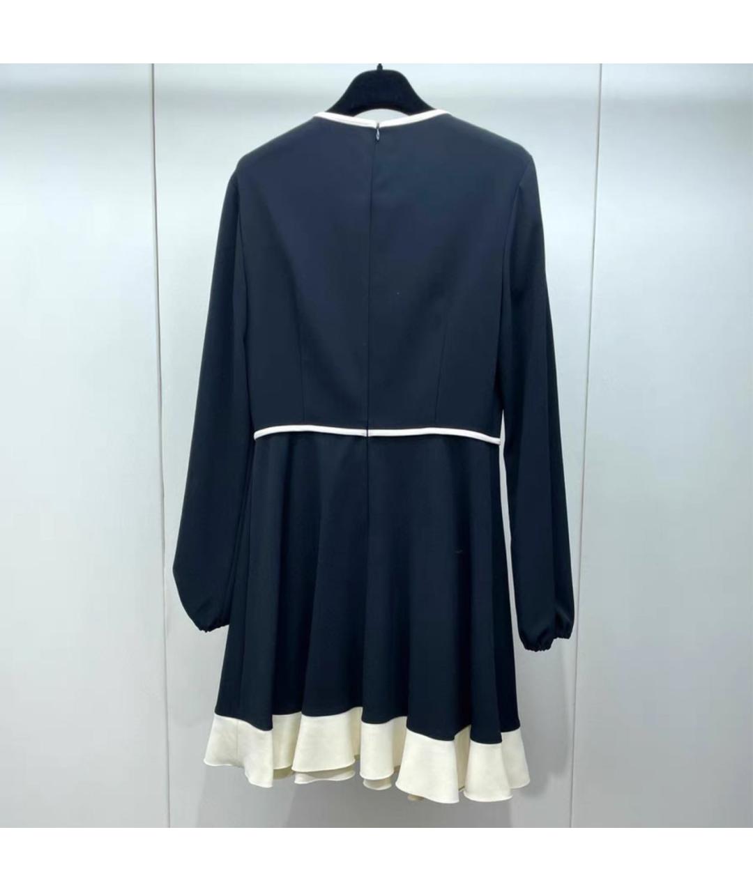 RED VALENTINO Темно-синее повседневное платье, фото 4