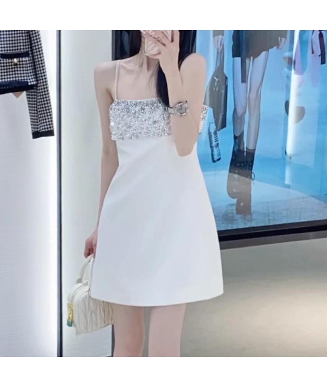 MIU MIU Белое вечернее платье, фото 8