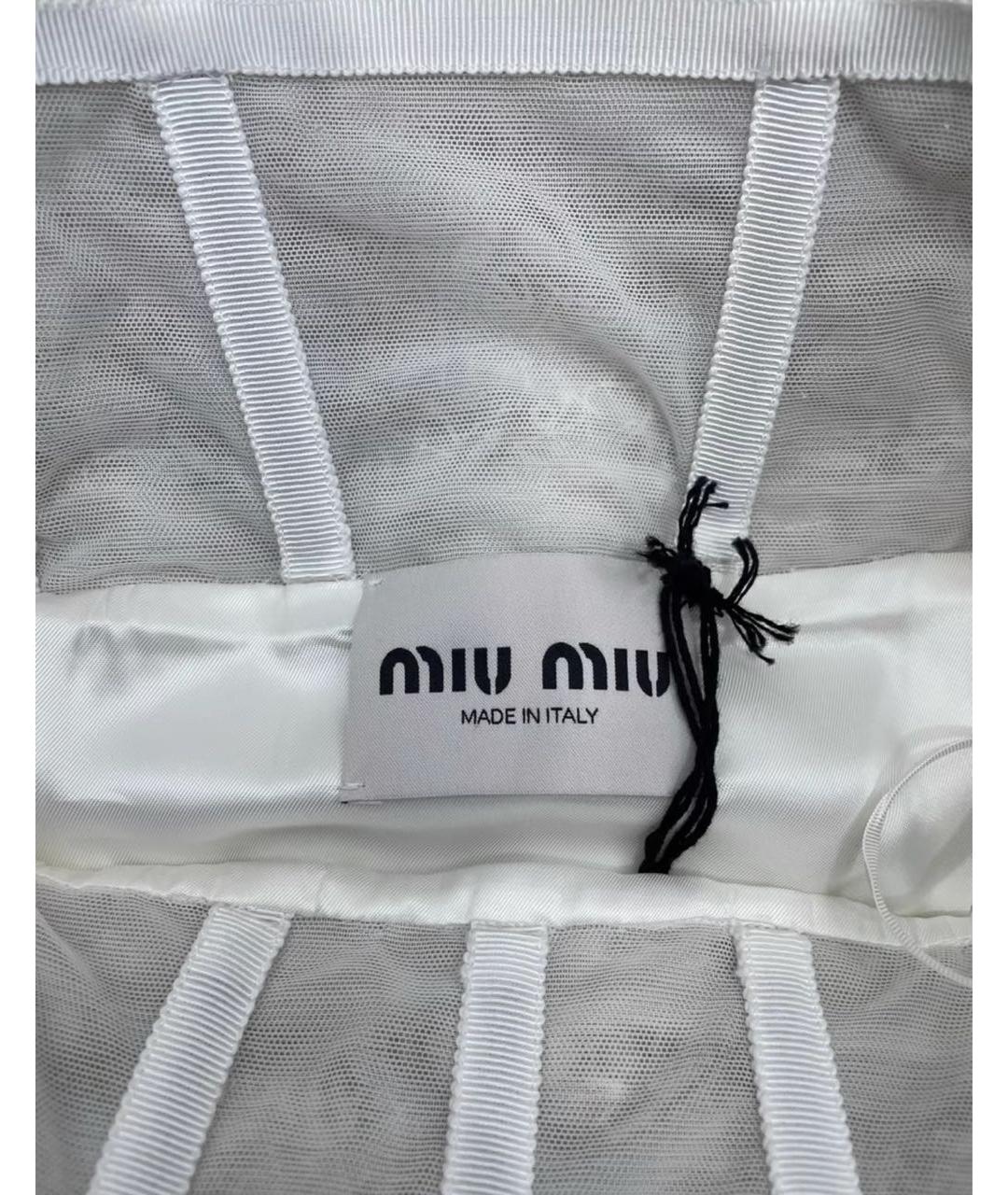 MIU MIU Белое вечернее платье, фото 6