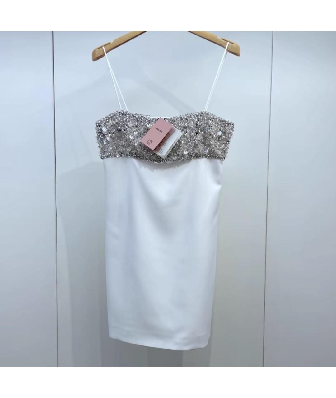 MIU MIU Белое вечернее платье, фото 9