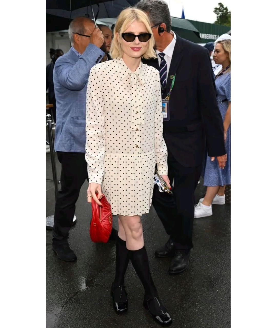 MIU MIU Белое повседневное платье, фото 8