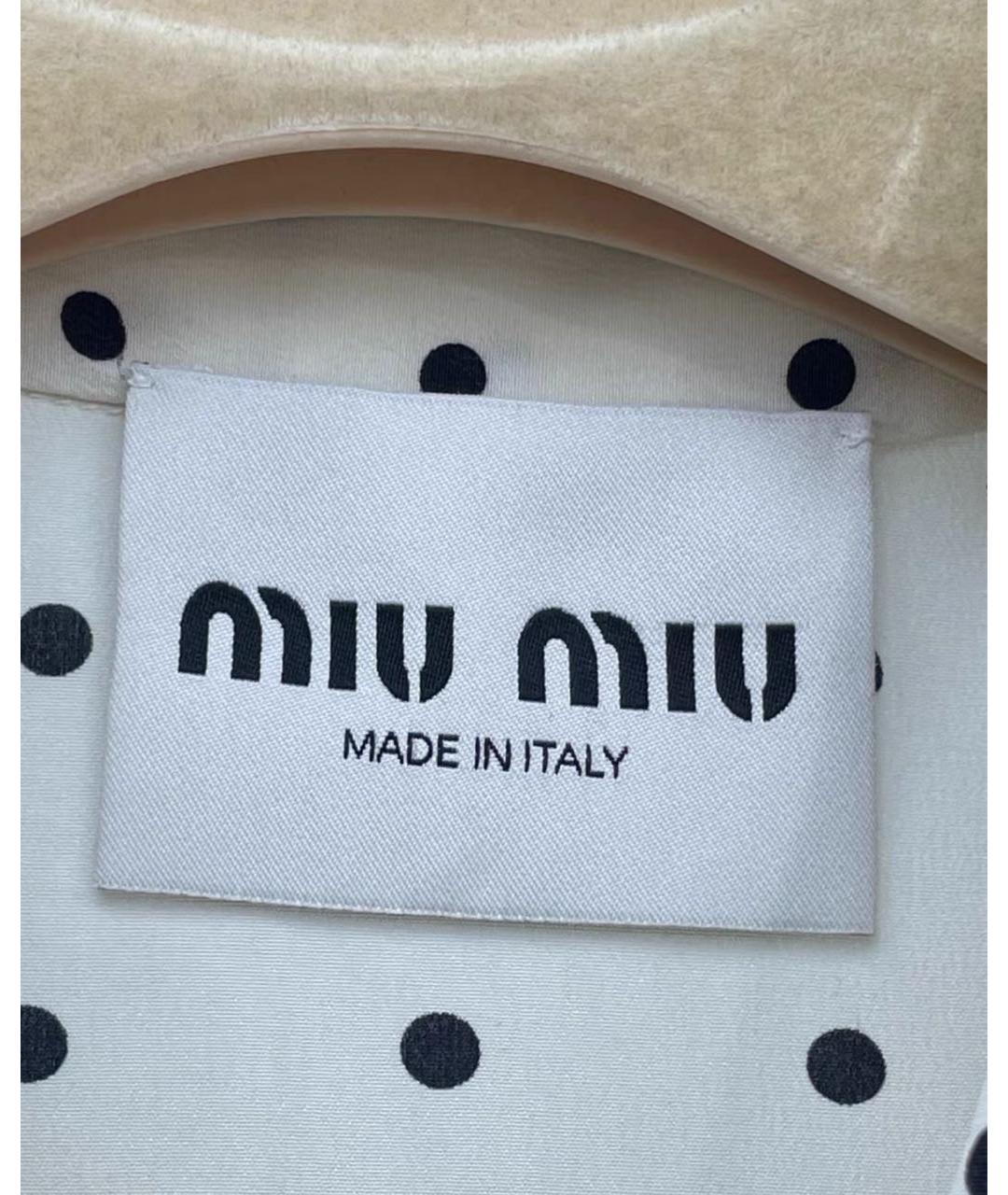 MIU MIU Белое повседневное платье, фото 6