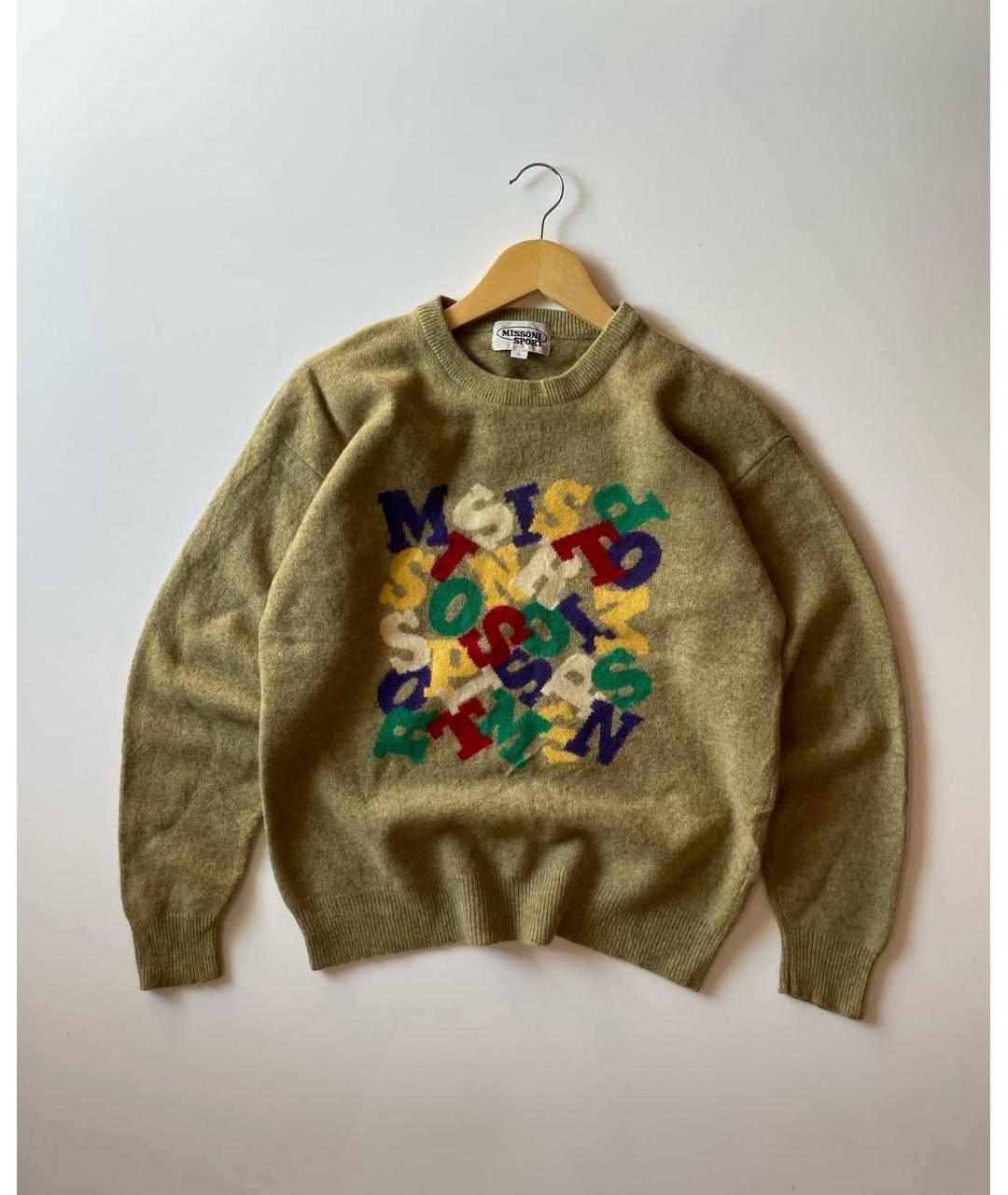 MISSONI Горчичный шерстяной джемпер / свитер, фото 6