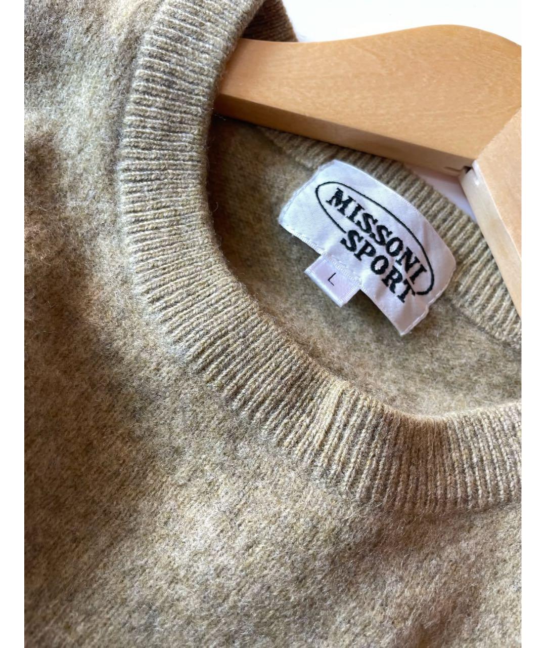 MISSONI Горчичный шерстяной джемпер / свитер, фото 4