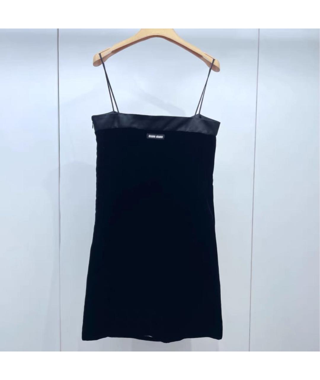 MIU MIU Черное бархатное вечернее платье, фото 5