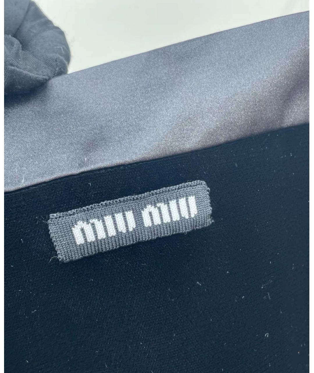 MIU MIU Черное бархатное вечернее платье, фото 6