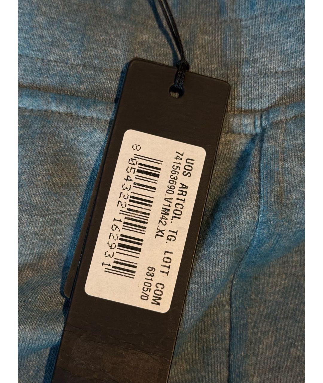 STONE ISLAND Голубые хлопковые шорты, фото 8