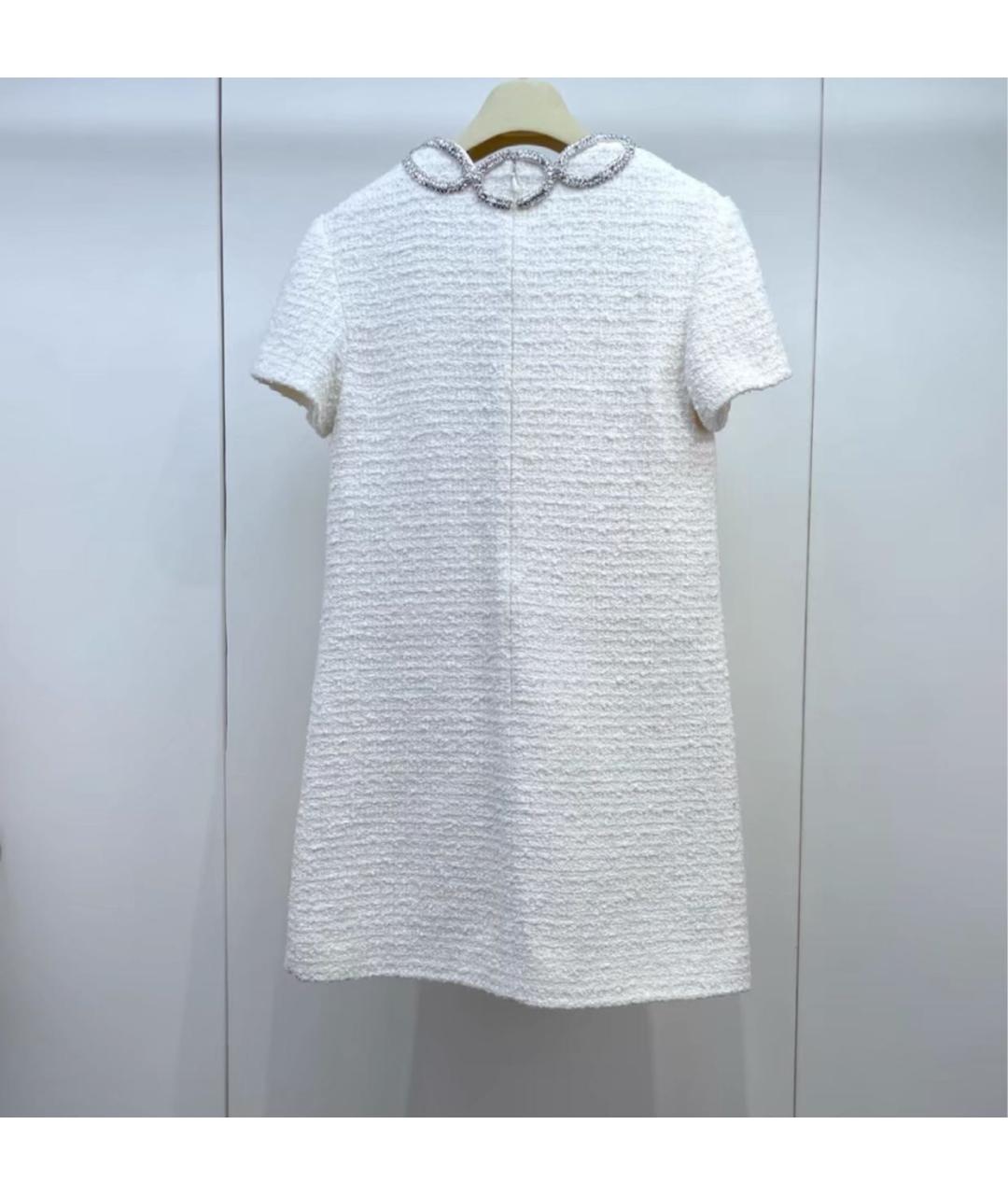 VALENTINO Белое твидовое вечернее платье, фото 5