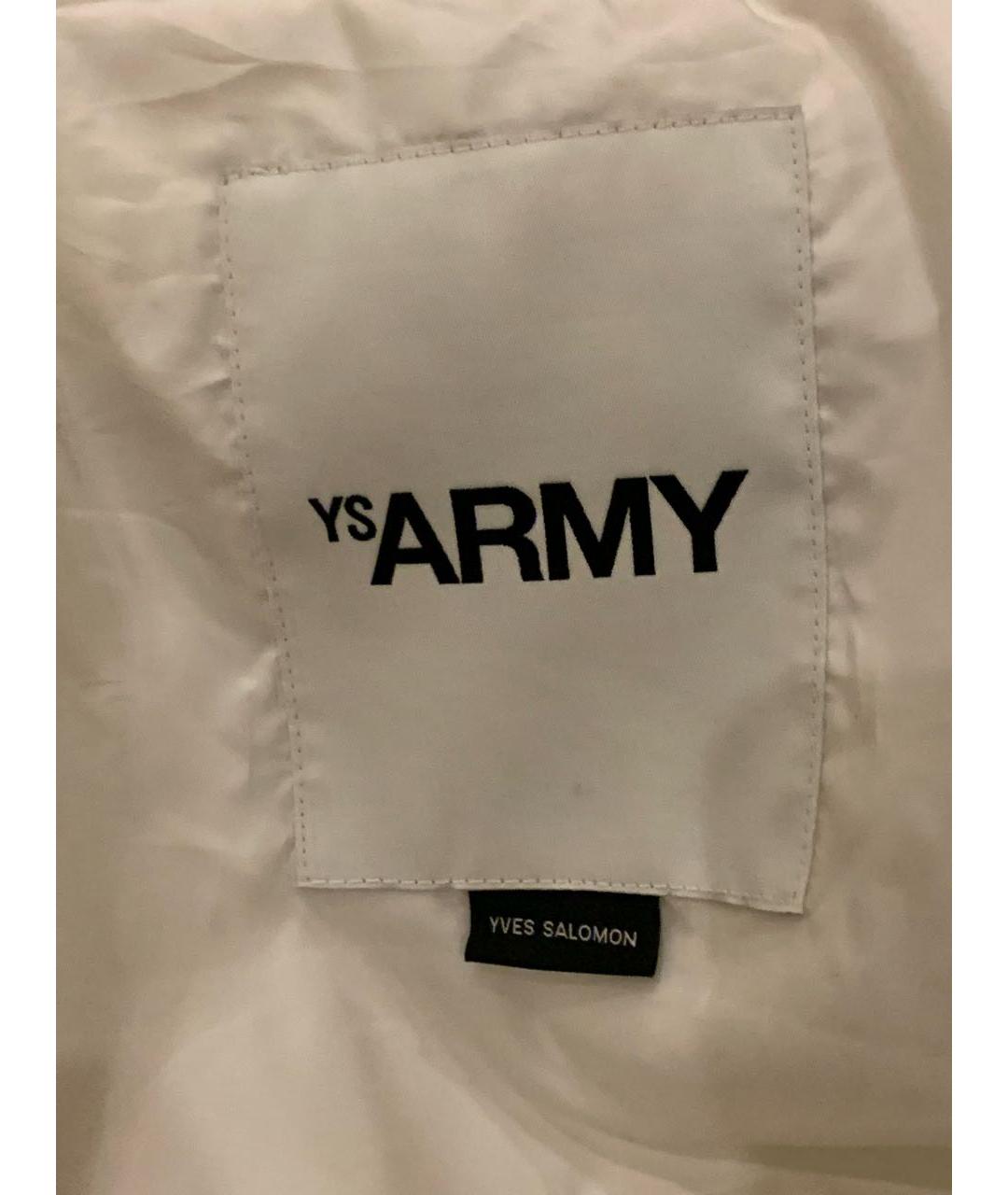 ARMY YVES SALOMON Белый пуховик, фото 4