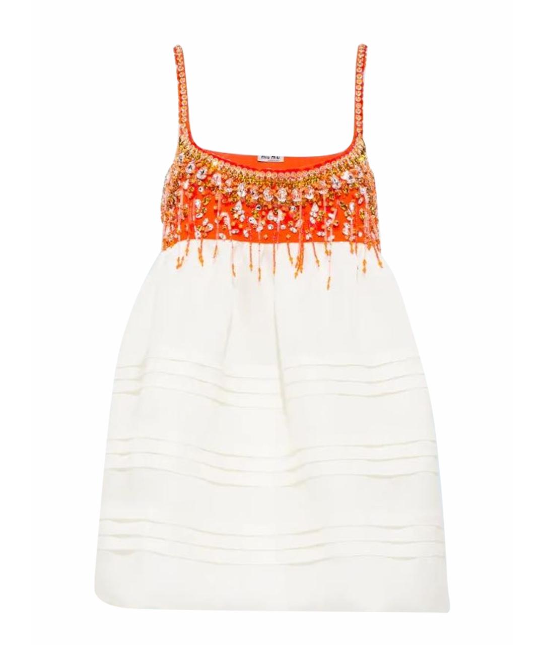 MIU MIU Оранжевое вечернее платье, фото 1