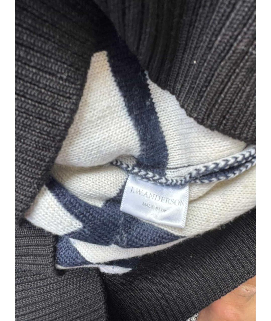 J.W.ANDERSON Темно-синий шерстяной джемпер / свитер, фото 4
