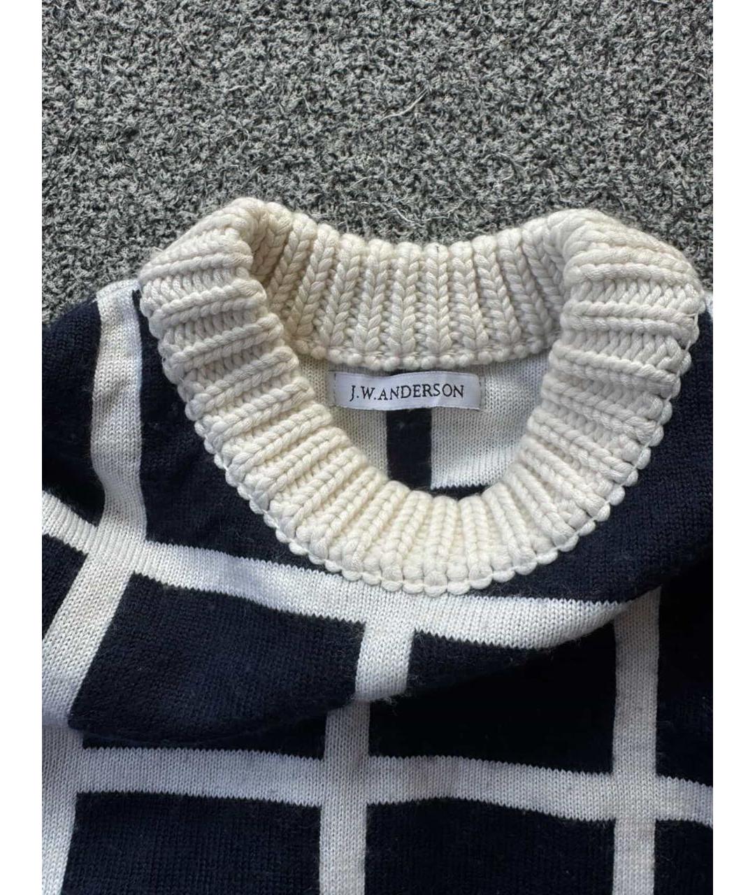 J.W.ANDERSON Темно-синий шерстяной джемпер / свитер, фото 3