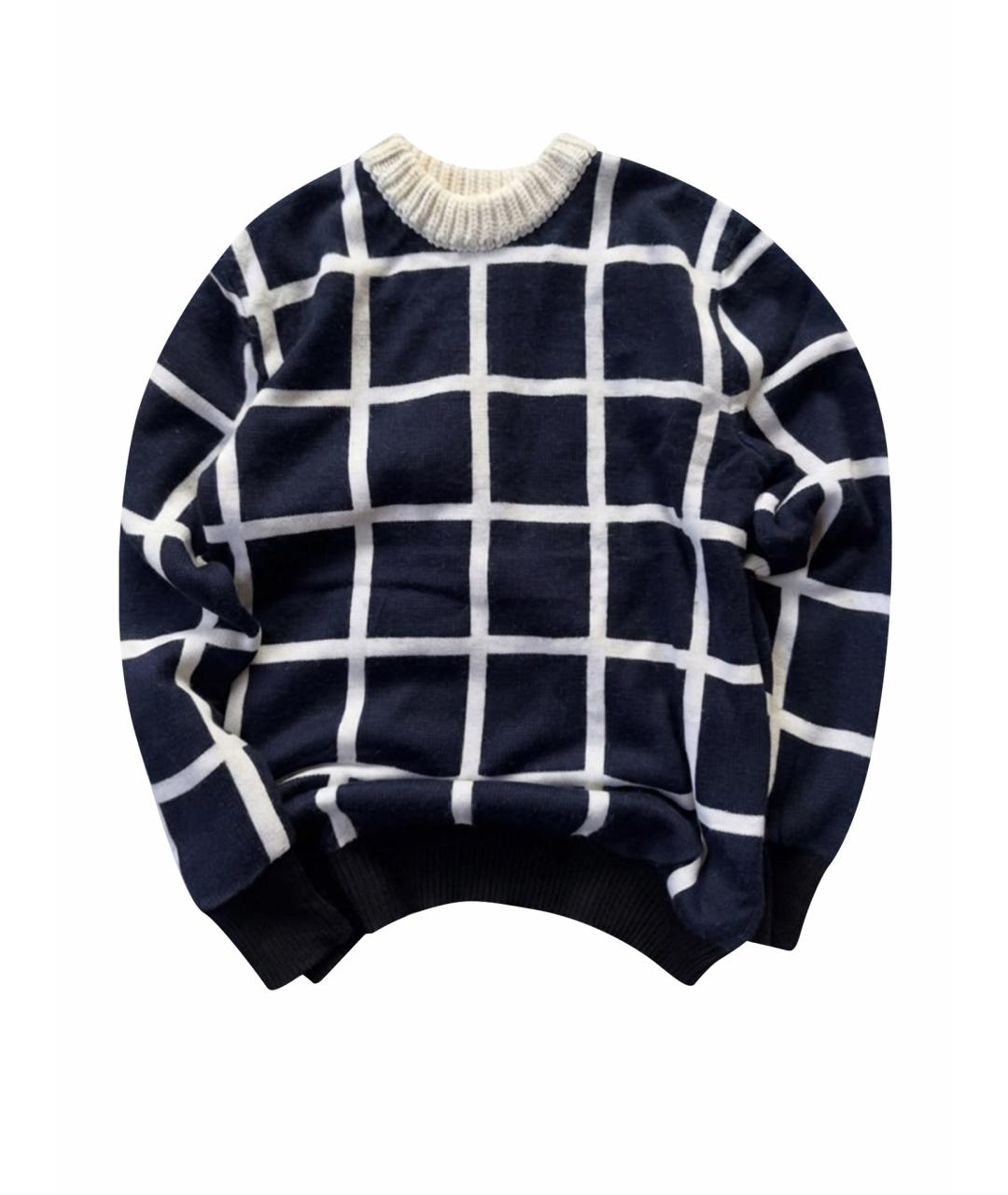 J.W.ANDERSON Темно-синий шерстяной джемпер / свитер, фото 1